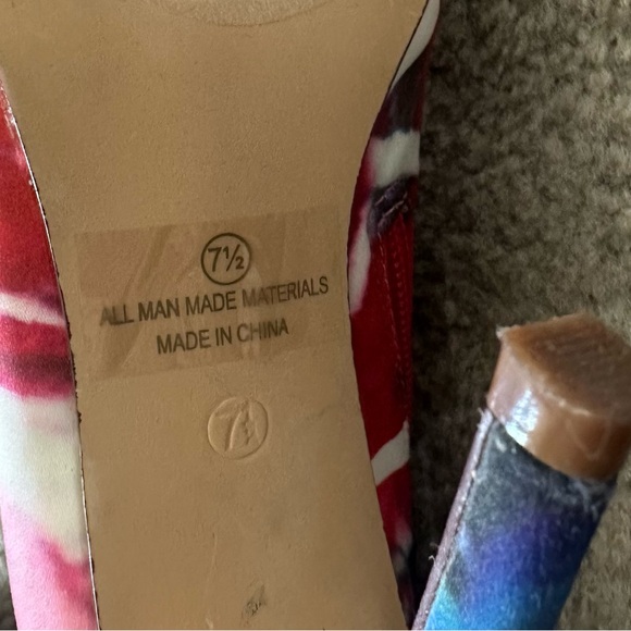 Thigh High Multicolored Boots 7.5 - Picture 4 of 5